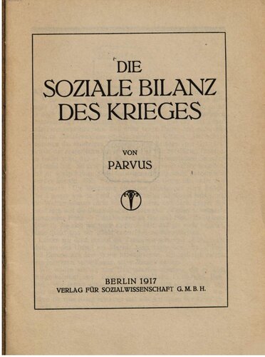 Die soziale Bilanz des Krieges