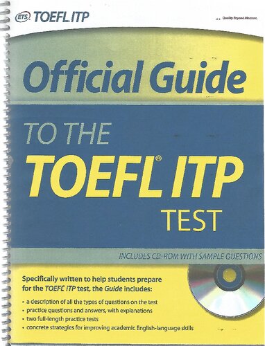 Official guide to the TOEFL ITP test.