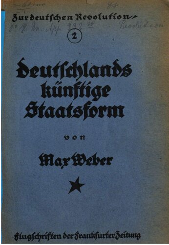 Deutschlands künftige Staatsform