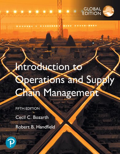 Introduction to operations and supply chain management.