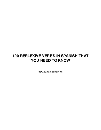 100 Reflexive Verbs in Spanish That You Need To Know