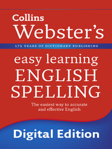 Collins Webster's easy learning English spelling