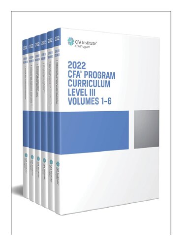 2022 CFA Program Curriculum Level III Box Set