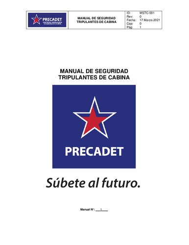 Manual tripulante auxiliar de cabina precadet