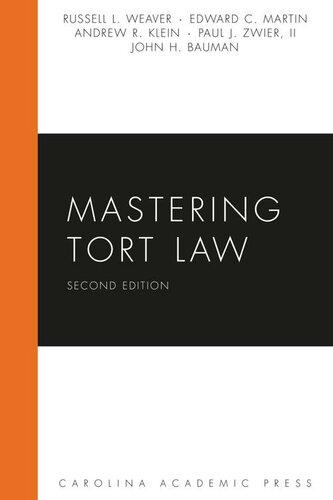 Mastering Tort Law, Second Edition