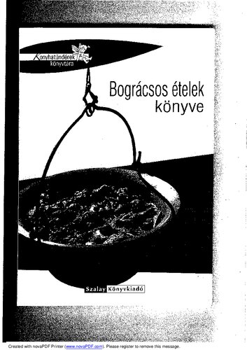 Bográcsos ételek könyve