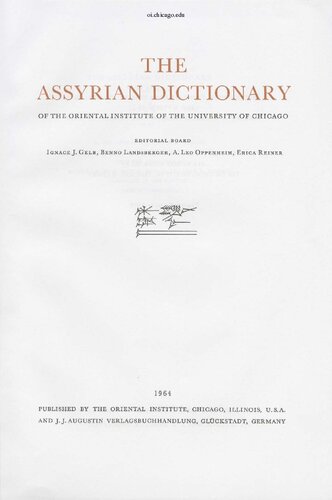 Chicago Assyrian Dictionary