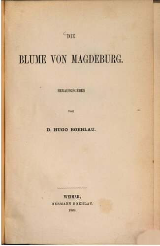 Die Blume von Magdeburg