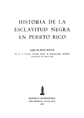 Historia de la esclavitud negra en Puerto Rico