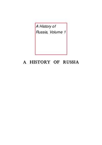 A History of Russia, Volume 3