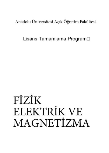 Elektrik ve magnetizma