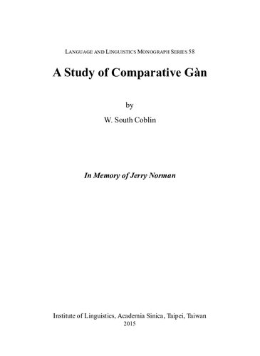 A Study of Comparative Gàn