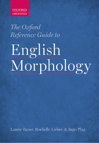 The Oxford Reference Guide to English Morphology