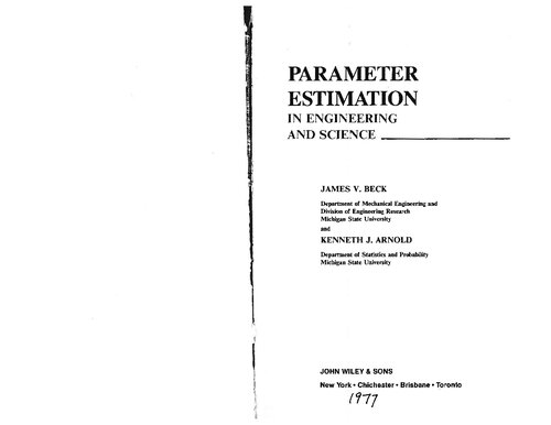 Parameter Estimation in Engineering and Science