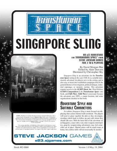 GURPS 4th edition. Transhuman Space: Singapore Sling