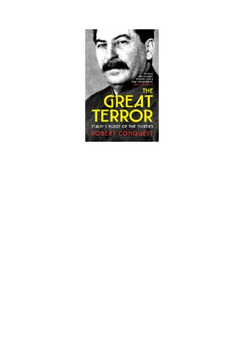 The Great Terror - Stalins Purge of the Thirties