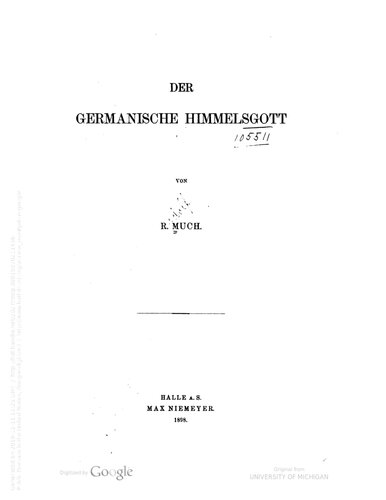 Der germanische Himmelsgott