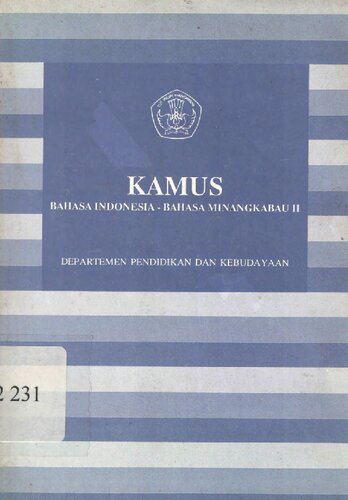 Kamus bahasa Indonesia-bahasa Minangkabau