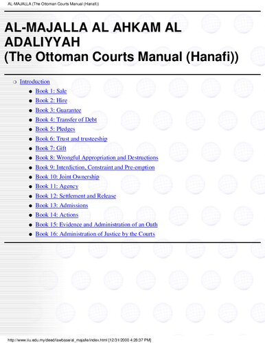 Majalla Mejelle (Ottoman Civil Law Code)