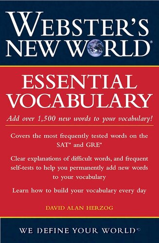 Webster's New World Essential Vocabulary