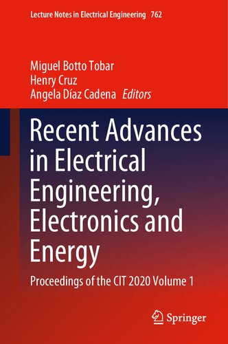 Recent advances in electrical engineering, electronics and energy : proceedings of the CIT 2020