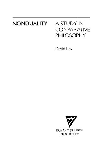 Nonduality : a study in comparative philosophy