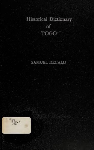 Historical Dictionary of Togo