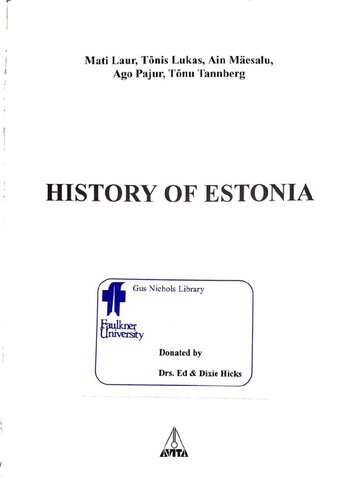 History of Estonia