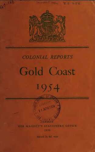 Report on the Gold Coast for the year 1954