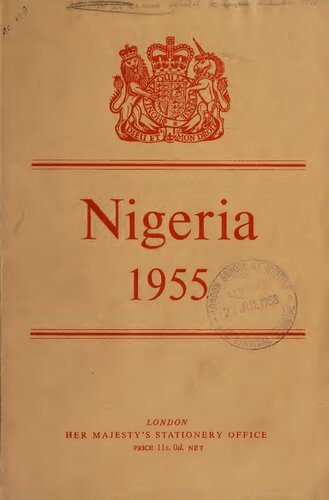 Report on the Nigeria for the year 1955.