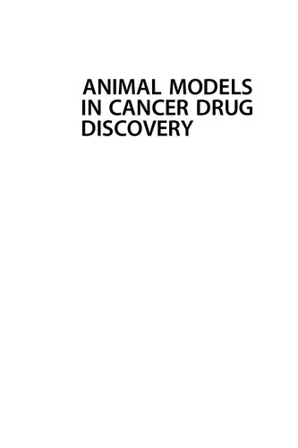 Animal Models in Cancer Drug Discovery