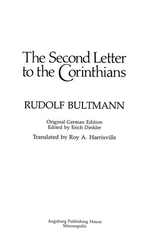 The Second Letter to the Corinthians