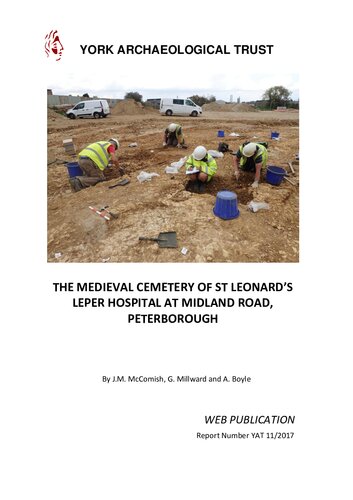 The Medieval Cemetery of St Leonard's Leper Hospital at Midland Road, Peterborough