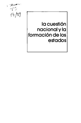 La cuestión nacional y la formación de los estados