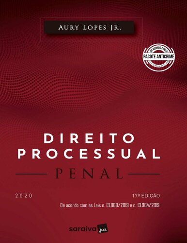 Direito Processo Penal - 17ª Edição 2020