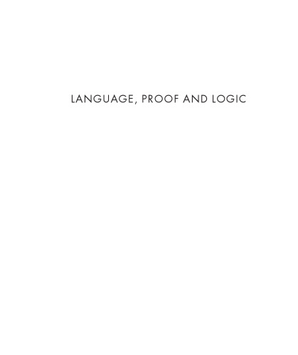 Language, Proof and Logic