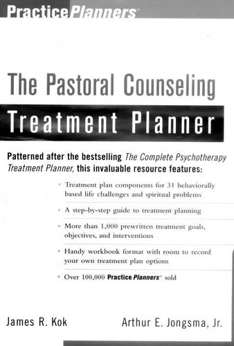 The Pastoral Counseling Treatment Planner