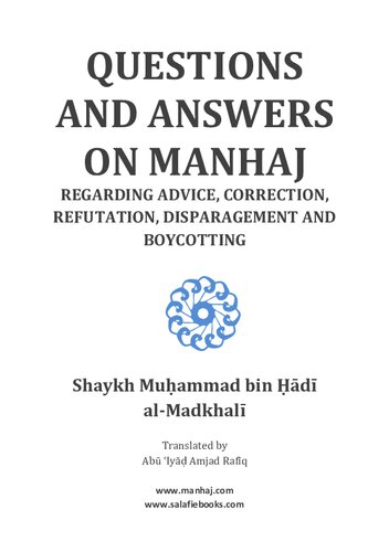 Questions and Answers on Manhaj