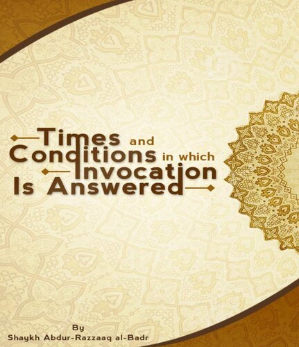 Times and Conditions in which Invocation is Answered