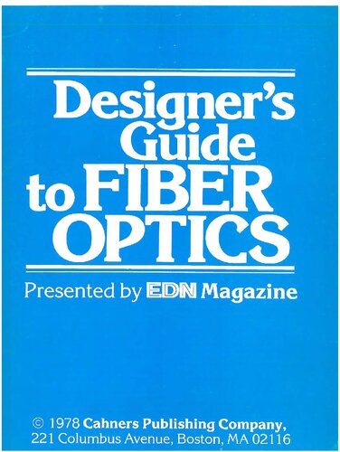 EDN Designer Guide to Fiber Optics