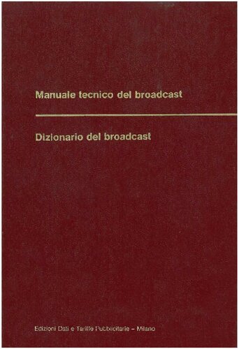 Manuale tecnico del broadcast, Dizionario