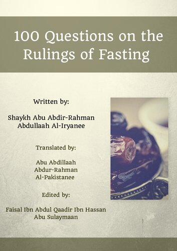 100 Questions on the Ruling of Fasting