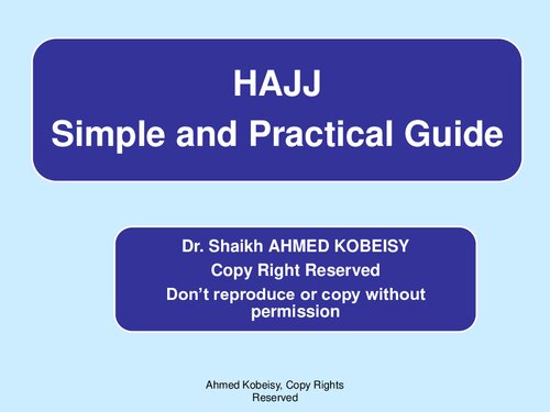 Hajj, Simple and Practical Guide