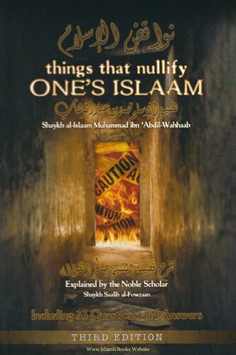 Things that Nullify One’s Islaam explained