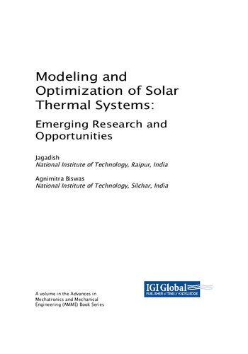 Modeling and Optimization of Solar Thermal Systems: Emerging Research and Opportunities