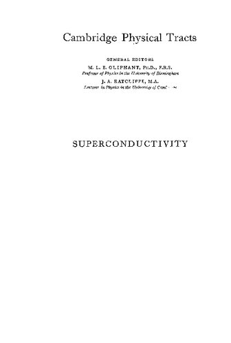 Superconductivity