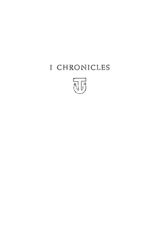 I Chronicles: 12 (Anchor Bible S.)