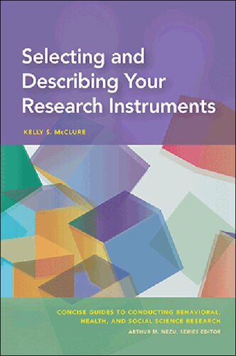 Selecting and Describing Your Research Instruments