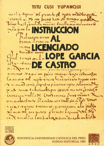 Instrucción al licenciado don Lope García de Castro (1570)