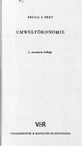 Umweltökonomie